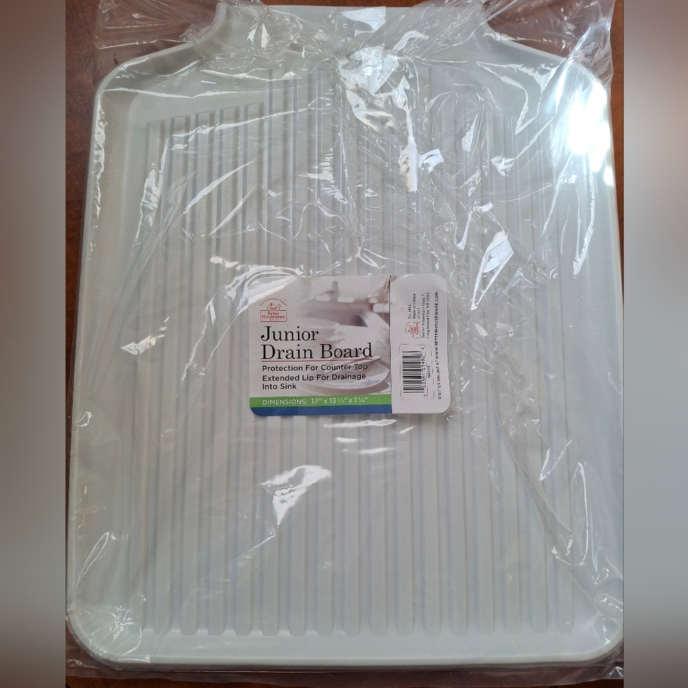 Better Houseware White Jr. Drain Board Dish Drainer 17" x 13.5" x 1.25"